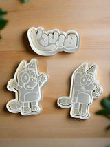 Christmas Cookie Fun with Bluey & Bingo - Adorable Cutter Stamp Set