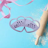 Love Heart Mr & Mrs Cookie Cutter