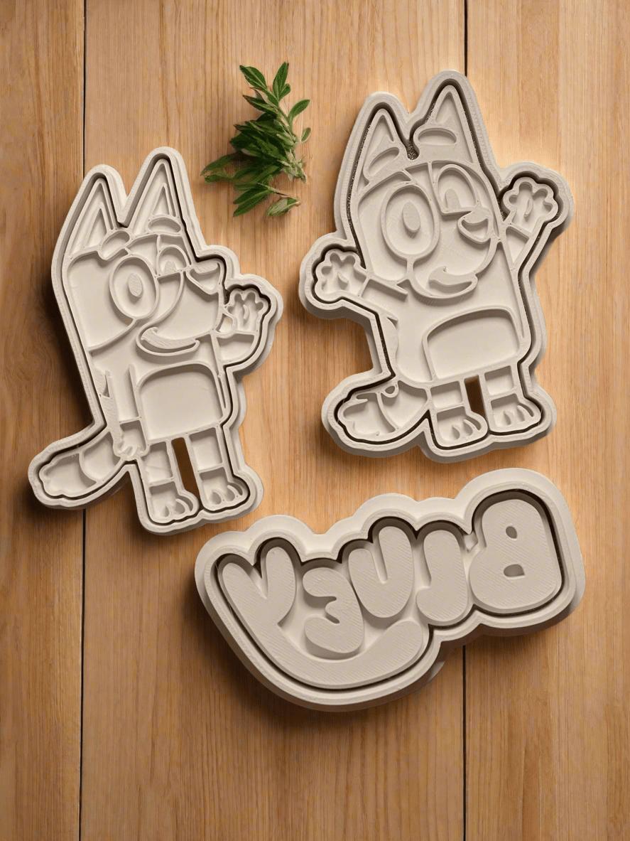 Christmas Cookie Fun with Bluey & Bingo - Adorable Cutter Stamp Set