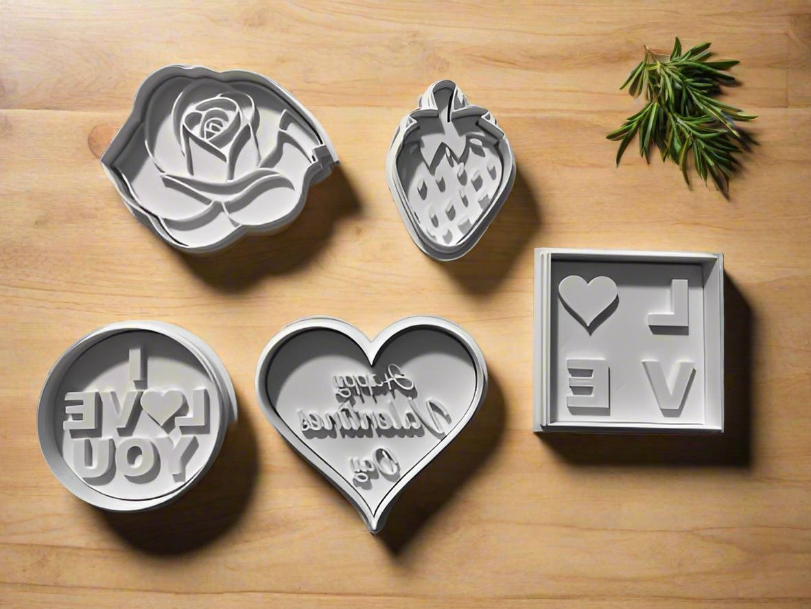 Valentines Day Cookie Cutters and Stamps