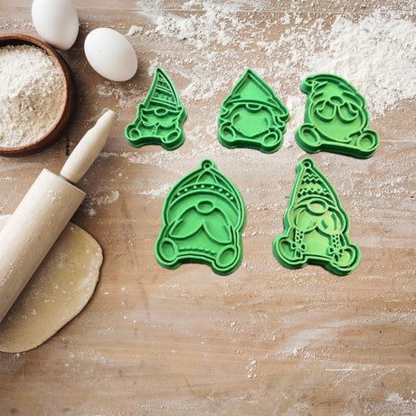 Christmas Gnome Cookie Cutters and Stamps-PRINTFORGE