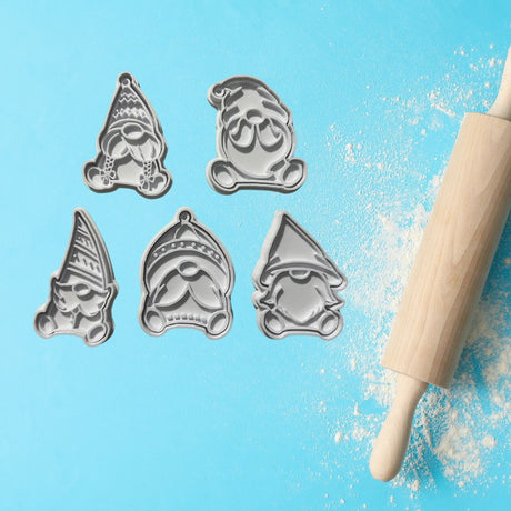 Christmas Gnome Cookie Cutters and Stamps-PRINTFORGE