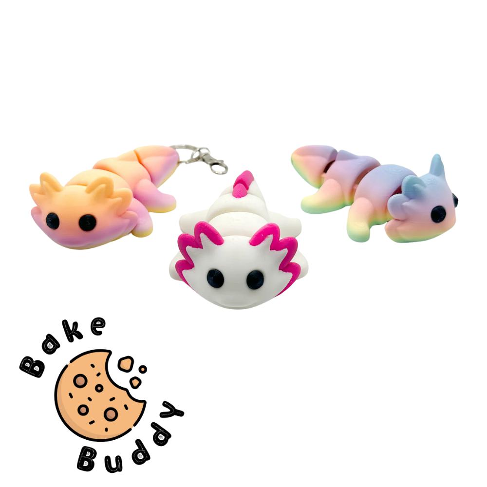 Flexi Axolotl & Keychain