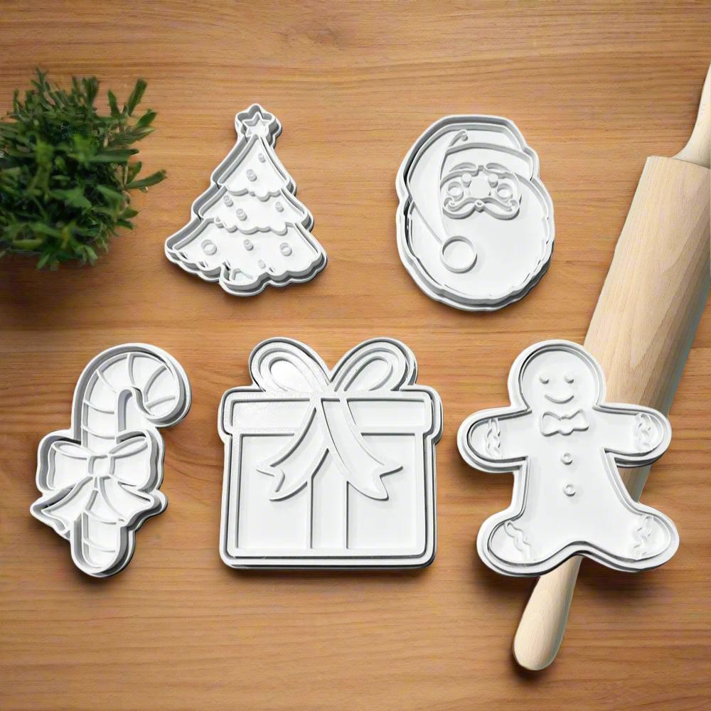 Christmas Cookie Cutters Set of 5