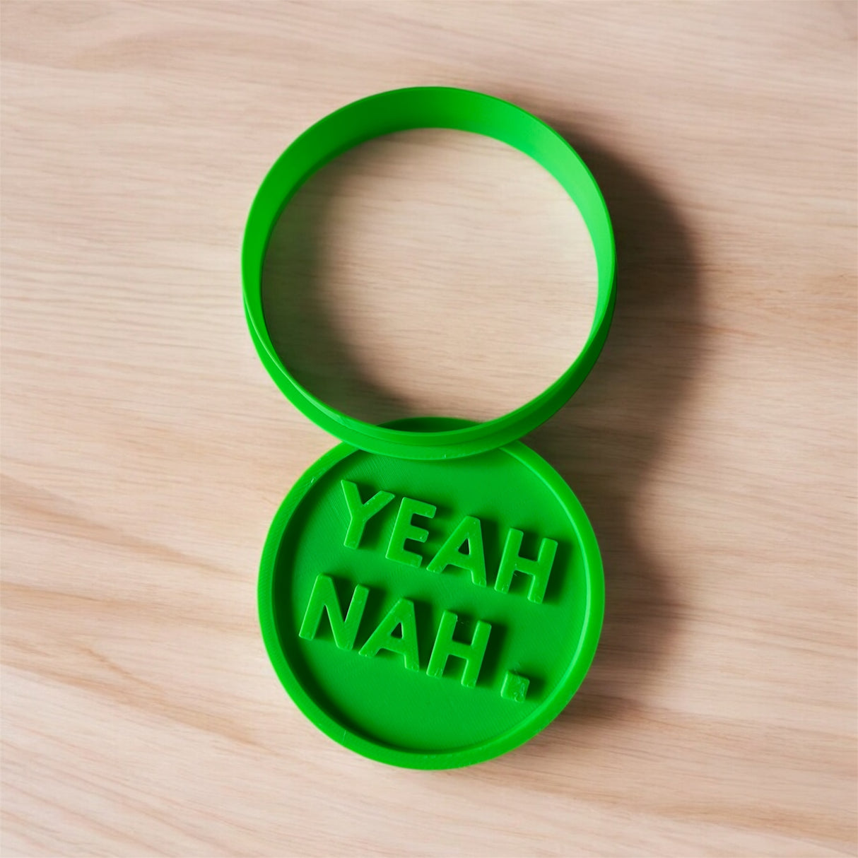 Yeah Nah Cookie Cutter-PRINTFORGE