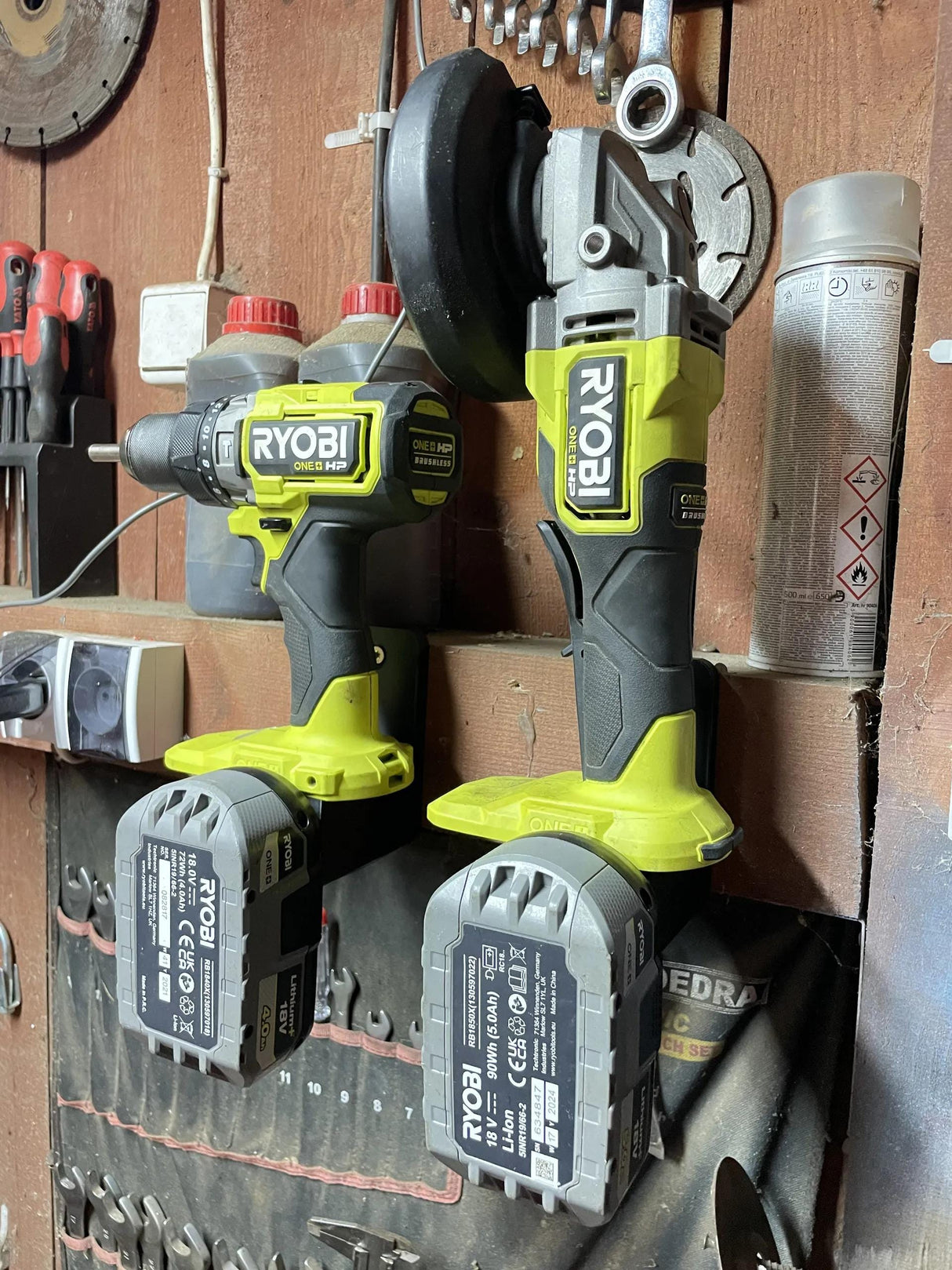 Ryobi Power Tool and Battery Holder - Power Tool Storage - Made In Australia-PRINTFORGE