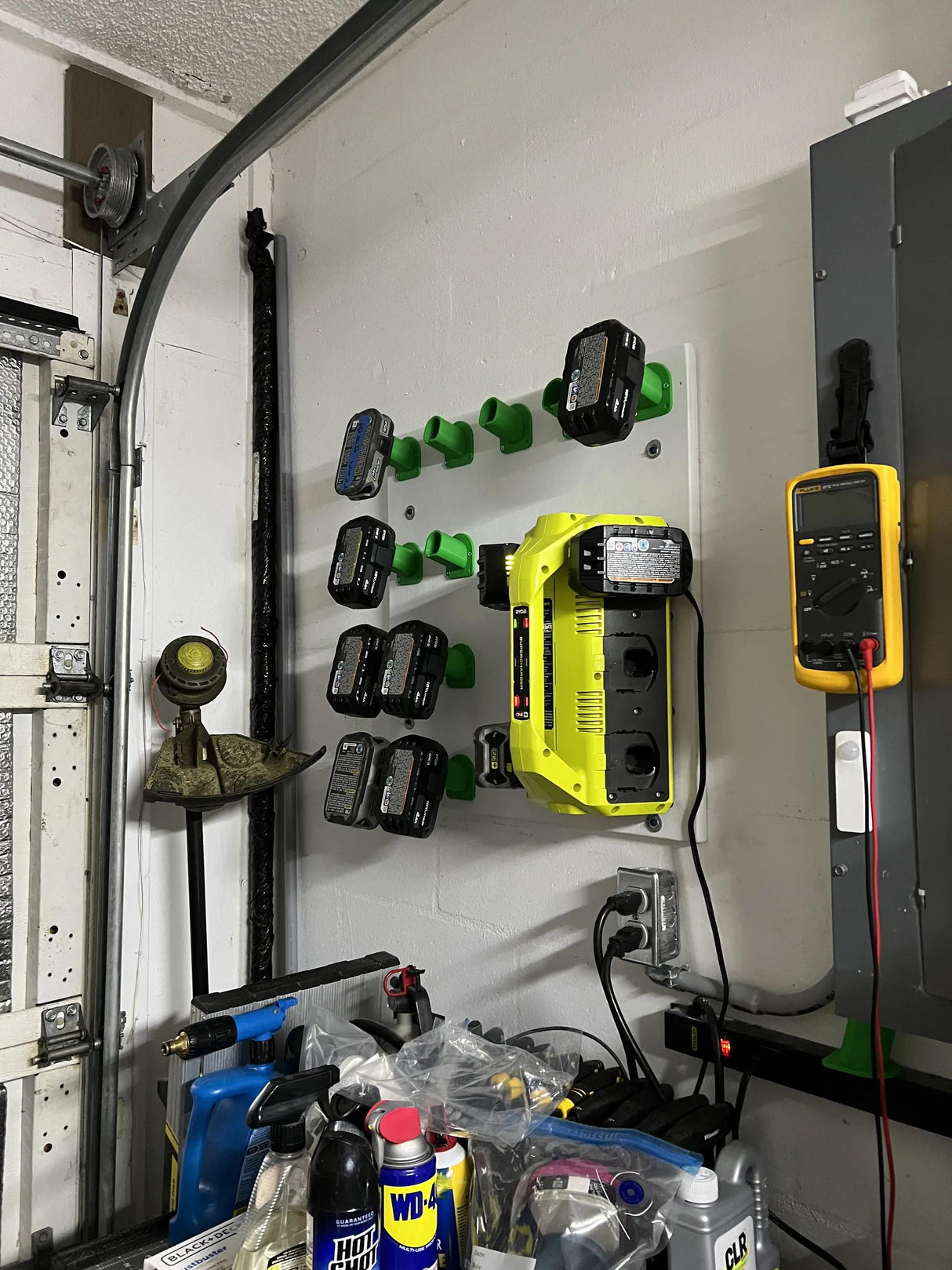 5x Ryobi Wall-Mounted Battery Holders - Convenient Storage for Your Tools-PRINTFORGE