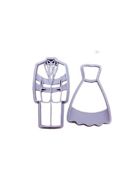 Bride and Groom Cookie Cutter | Wedding-PRINTFORGE