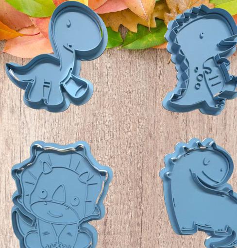 Dinosaur Cookie Cutter Set-PRINTFORGE