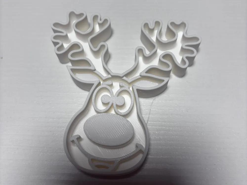 Reindeer Christmas Cookie Cutter-PRINTFORGE