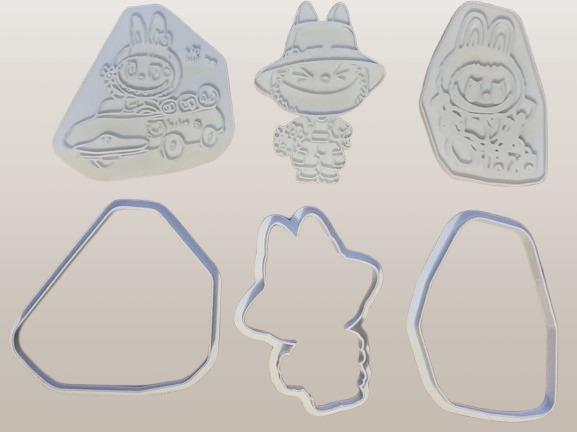 Popmart Labubu Cookie Cutter Set 1-PRINTFORGE