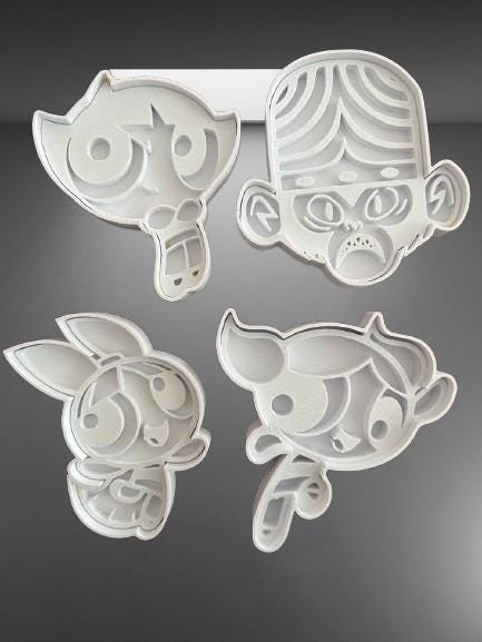 PowerPuff Girls Inspired Cookie Cutters-PRINTFORGE