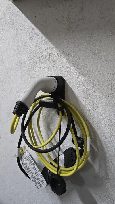 EV Charger Cable and Type 2 plug wall holder-PRINTFORGE