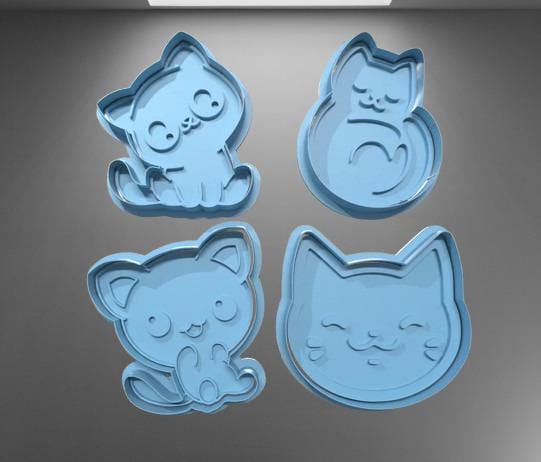 Cat Cookie Cutter Set-PRINTFORGE